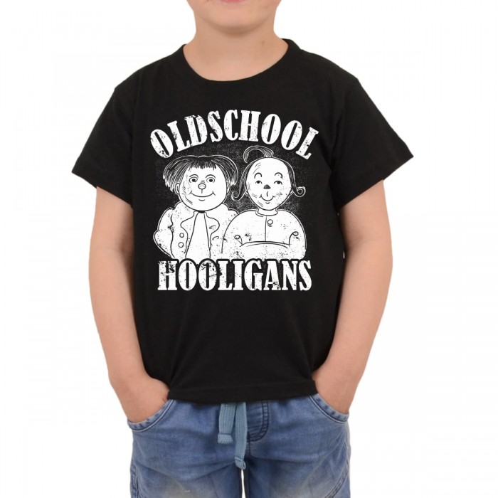 Oldschool Hooligans Kids T-Shirt Schwarz