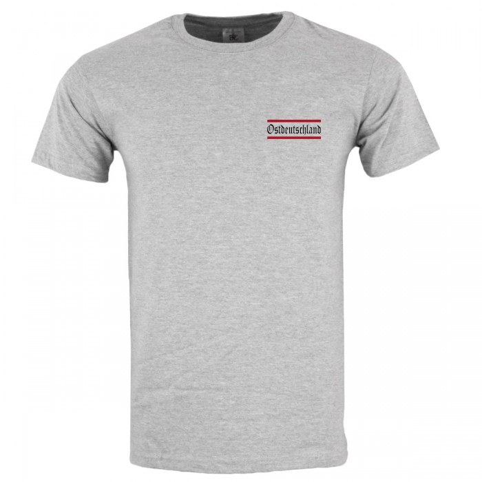 Herren T-Shirt mit kleinem Ostdeutschland Schriftzug