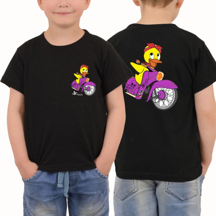 T-Shirt Kinder Ente 2 Schwarz