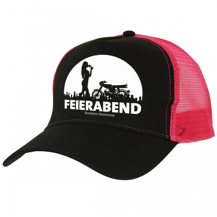 Feierabend Frau Mesh Cap black pink