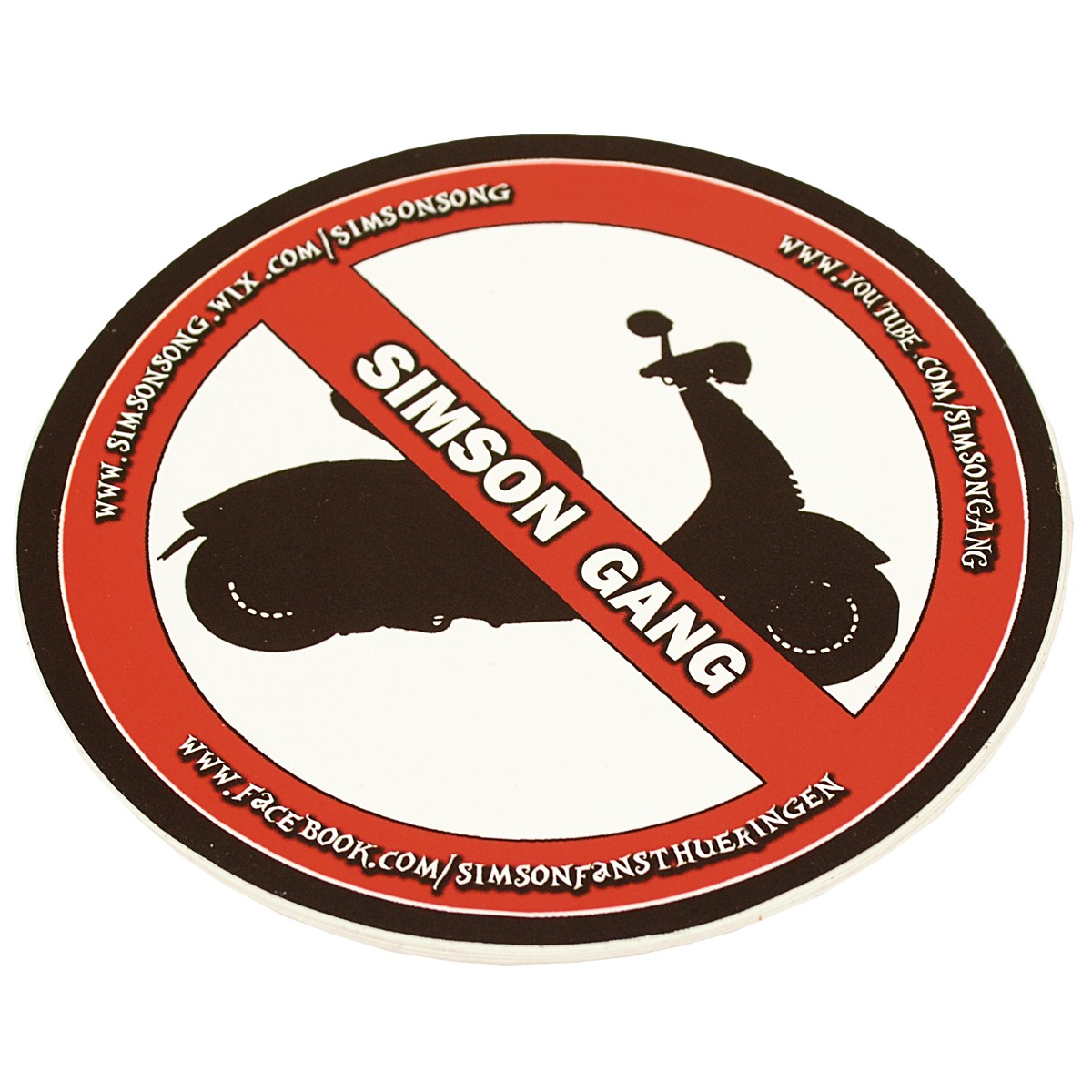5 Stück Simson Gang Sticker No Roller