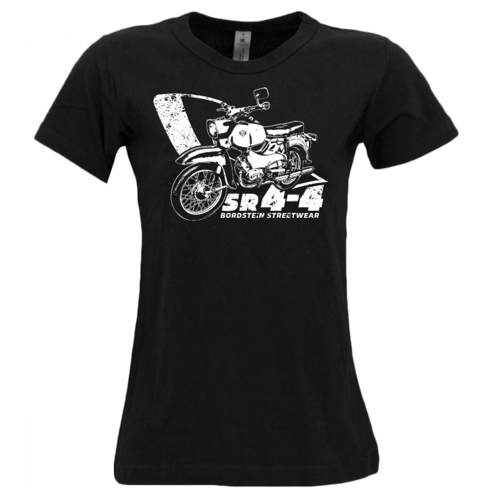 Habicht 2 Moped Frauen T-Shirt Schwarz